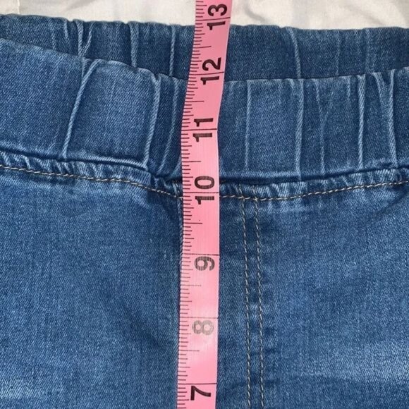 Shein Curve 2XL Distressed Blue Denim Jeggings With Elastic Waistband - Picture 10 of 10